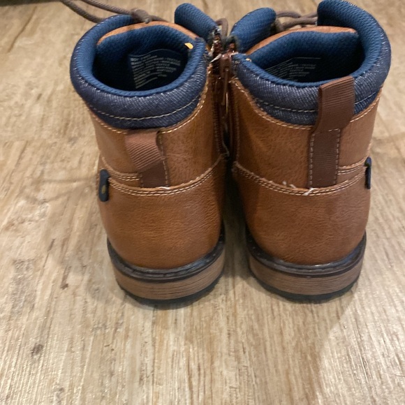 Sonoma boys 3Y brown boots with denim trim - Picture 3 of 6